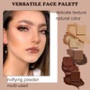Paletas de Sombras de Ojos 9 Coloridas Profesionales Paletas de