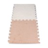 10pcs Plush Foam Floor Mat Washable Interlocking Carpet Tiles Cuttable