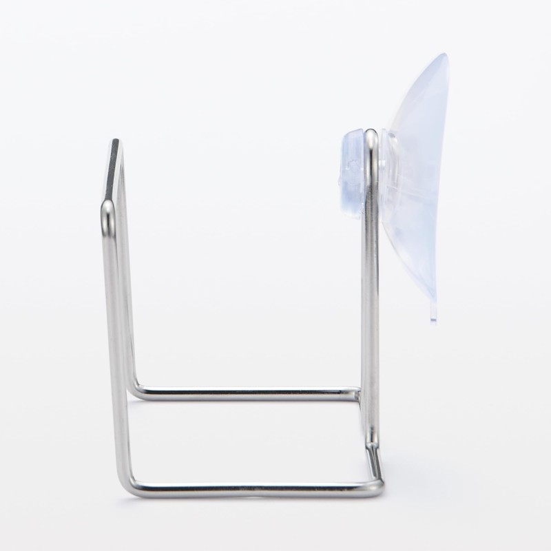 MUJI MCC65A2S Stainless Steel Sponge Holder, Silver, Approx. Width 2.8