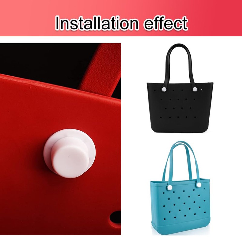 ZORZA 4Pcs Screw Rivets Replacement for Beach Tote Bag Handles