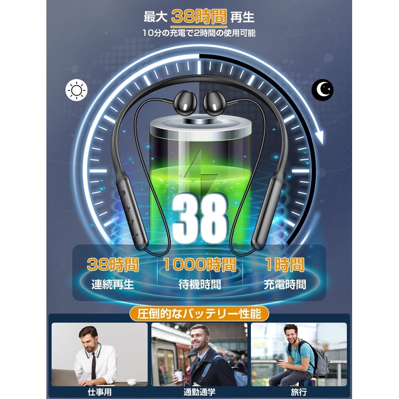 2023 New Release; Convex Buttons; 38 Hours of Continuous Playback;