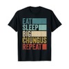 Retro Eat Sleep Big Chungus Repeat Funny Big Chungus T-Shirt,