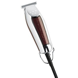 Wahl Wide Detailer Trimmer - Powerful Wired Trimmer with Extra Wide T-Blade for Edge Processing and Detail Work, Chrome/Burgundy, One Size