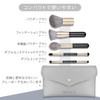 SIXPLUS Portable Makeup Brushes, 5-Piece Set, Soft to the Touch,
