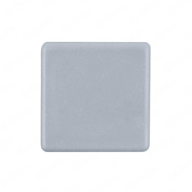 5 Pcs Square Plugs 30mm x 30mm Grey Plastic End
