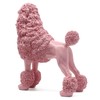 Lukitas Standing Pink Poodle Sculpture Decor, Decorative Dog Statue, Animal