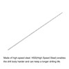 sourcing map 2 x HSS twist drills (high-speed steel) extra