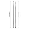 4PCS Professional Nail Art Sculpting Tools, Stainless Steel Dual-Head 3D