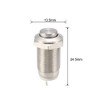 uxcell Momentary Push Button Switch, 10mm Mounting1NO 250V 3A