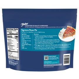 Fisher Chef's Naturals Pecan Halves 1 Lb Resealable Bag, Unsalted Raw Nuts for Cooking, Baking & Snacking, Vegan Protein, Keto Snack, Healthy Snacks for Adults,Gluten Free Raw Pecans Halves