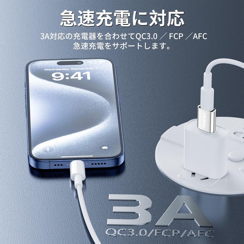 HOWJIM USB Type-C Converter Adapter, QC3.0 Rapid Charging, 5Gbps High