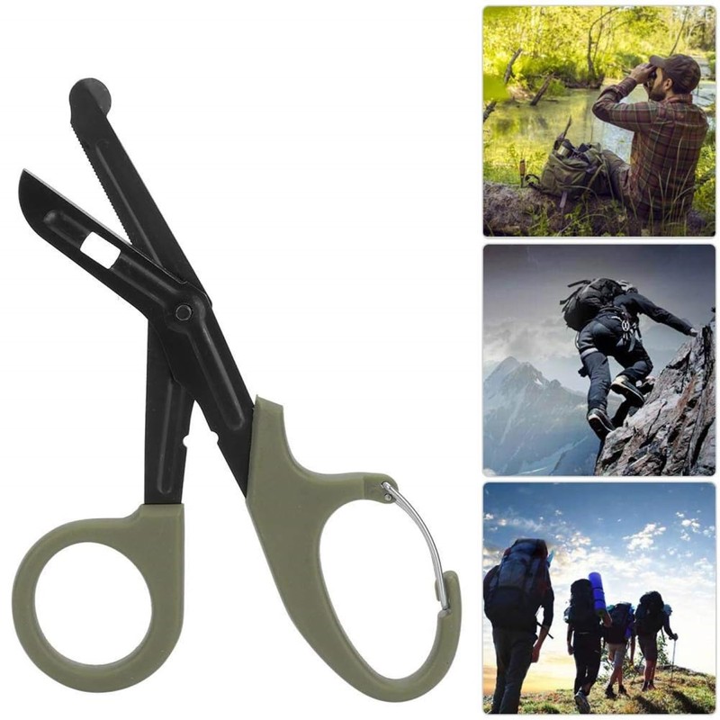 Titanium Bandage Shears Scissors EMT and Trauma Shears, Bent Stealth