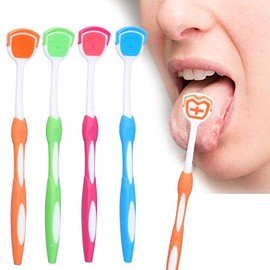 ZJchao Raspador de Lengua, Cuidado de Ortodoncia Limpiador de Cepillo de Lengua Portátil de Viaje Para Refrescar el Aliento para Cuidado Bucal