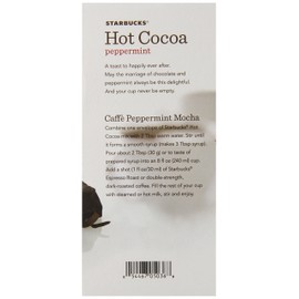 Starbucks Hot Cocoa Mix, Peppermint, 8 Ounce