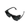 BUZZUFY Work Safety Goggles Dark Green Glasses with Fixed Side