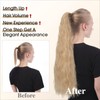 Benehair 32 Inch Ponytail Extension Long Curly Wavy Drawstring Ponytail