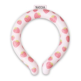 KOZATO Neck Cooler, 2024 Edition, Cooling Ring, Neck Cooler, For Kids, Adults, Neck Cooling Ring, Heat Stroke Protection, Cold (Strawberry, S)