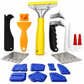 25-Piece Caulking Tool Kit for Bathroom & Kitchen – Caulk Removal and Smooth Sealant Finishing for Home Repairs