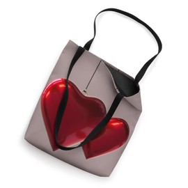 Glowing Hanging Hearts Artistic Design Tote Bag