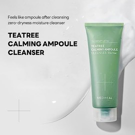 Kit especial de limpiador calmante con árbol de té MEDIHEAL (6,76 fl oz + 1,69 fl oz) Sinergia hidratante y calmante con árbol de té y ectoína