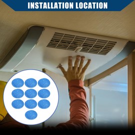 A ABSOPRO Pack of 10 5.25 Inch RV AC Air Filter for Coleman Air Conditioner 140G 140C