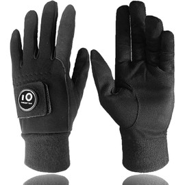 AXKAL Winter Golf Gloves Men With Ball Marker Warm Grip Performance Value Pair, Mens Golf Mittens Glove Ladies Durable Cold Weather Windproof Waterproof Fit Size M ML Large XL (X/Large)