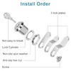 Pertinel Cam Locks Cabinet Locks Keyed Alike, 5/8'' (Length) Cylinder