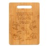 Bamboo Wood Cutting Board Vegetable Murder Board Funny