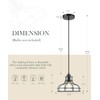 YKLITG 2PK 8.7" Industrial Pendant Lights with Glass Shade &