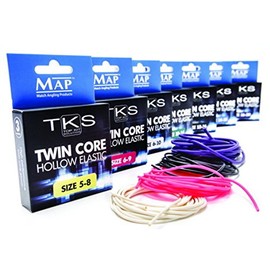 MAP TKS Twin Core Hollow Pole Elastic Size 6-10 (White)
