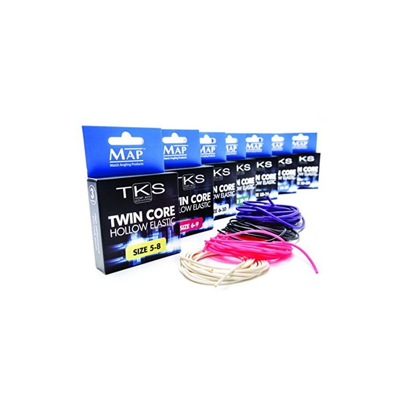 MAP TKS Twin Core Hollow Pole Elastic Size 6-10 (White)