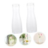 Zerodeko 1set Transparent Plastic Flower Arrangement Vases Modern Desktop Flowerpot