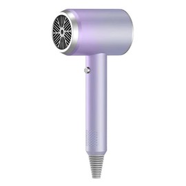 blow dryer, blowout dryer brush 110,000 RPM motor Hair Dryer With Magnetic Attachments, Negative Ion, Heat Damage Protection,thermal brush comfortable,Gradient Pink - Color: Gradient Gray