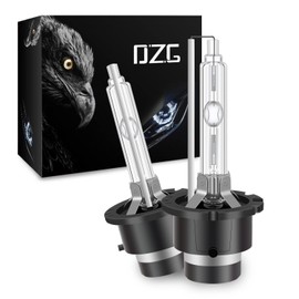 DZG D2S Xenon HID Headlight Bulbs, 6000K Bright Cool White, 85122 66240 66040 66240CBI, 35W High Low Beam Xenon Replacement Bulb, Pack of 2