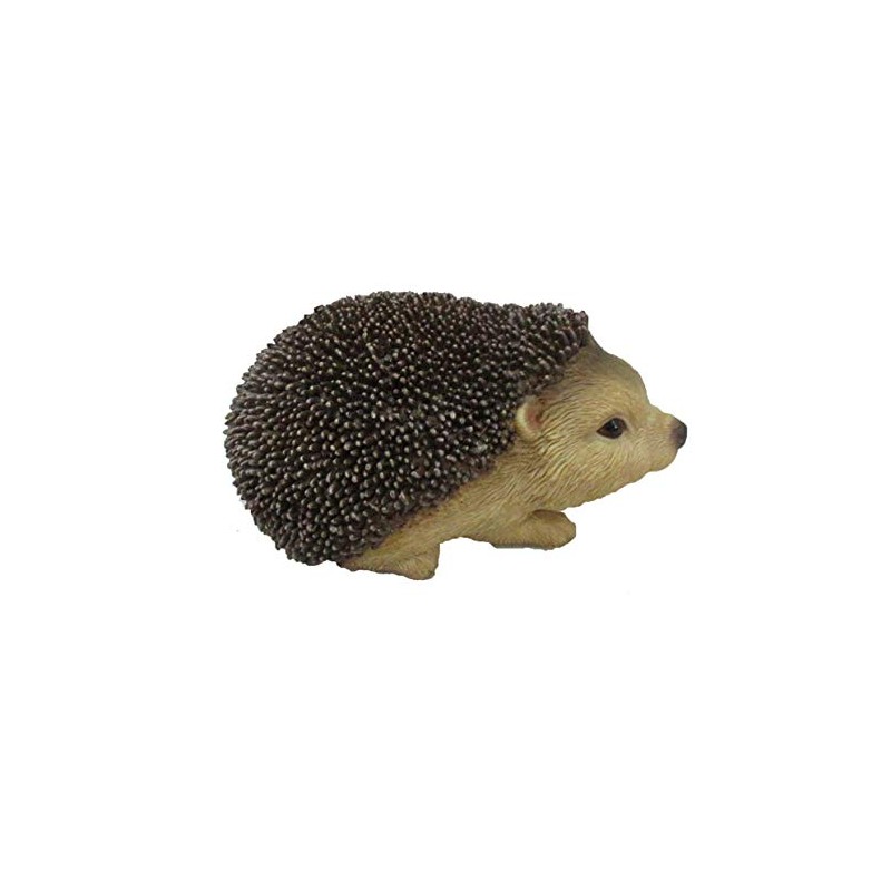 MAISONICA Small Brown Hedgehog Figurine Ornament Home or Garden 6x7cm