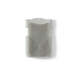 Innobaby Double Sided Silicone Massage Mitt Bath Scrubber Shower Brush & Scalp Massager/Gray