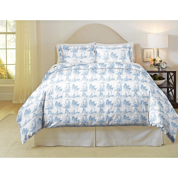Pointehaven 180 GSM Cotton Flannel Duvet Set - King/Cal King,