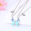 BFF Necklace for 2 Girls Magnetic Butterfly Necklaces for Best