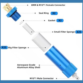 Air Compressor Filter Moisture Water Trap Oil Water Separator Regulator with Internal and External Thread