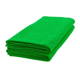 Eurow Toallas envolventes de lechuga de microfibra, tela gofre, verde, paquete de 2