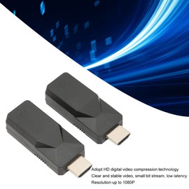 ASHATA Extensor HDMI, Receptor Transmisor Extensor HDMI 1080P, Kit Extensor HDMI Inalámbrico Portátil, Adaptador de Extensión HDMI, para Monitor, HDTV