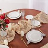 10Ft Beige Gauze Table Runner, Sheer Cheesecloth Table Runner Bulk