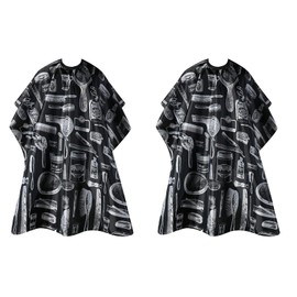 GegXcn 2 PCS Hairdressing Capes, Barber Cape & Hair Cutting Cape for Styling & Colour Protection, Waterproof Salon & Home Hairdressing Gowns to Keep Clothes Clean, Suitable for Barbershop & Home