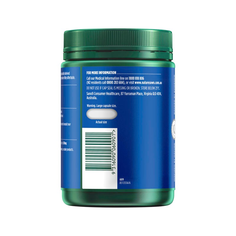 Nature's Own Odourless Fish Oil 1000mg 400 Capsules