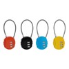 Padlocks with Code - 4-Pack Combination Padlock Set, 3-Digit Resettable,