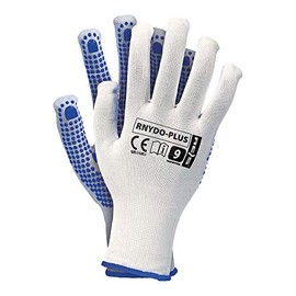 REIS Unisex Handske Protective Glove, White/Blue, 10 EU