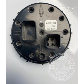 Trimmed Out Yamaha 6Y8F Digital Gauge Cover White Starboard Square