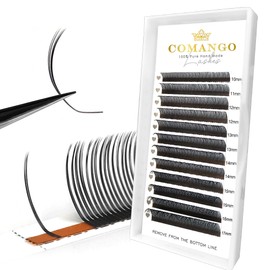CoMango 5D Flora Spikes Lashes Spikes Lash Extensions Flower Wispy Eyelash Extensions C/D/LC Culry Individual Premade 5D Fans Spikes Lashes Volume Lashes Natural Look(0.07-LC-Mix10-17mm)