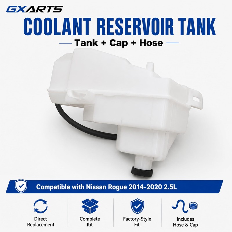 GXARTS Coolant Reservoir Tank with Cap & Hose Compatible with