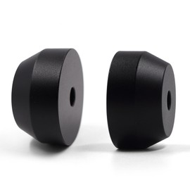 EP Record Adapter 7" 45 RPM Adapter Dome Adapter Accessories Turntable Solid Aluminum (Black)